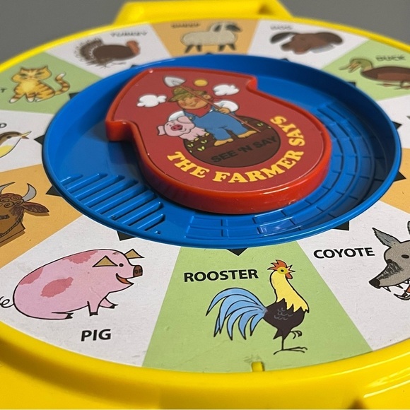 Classic 2013‎ Mattel See 'n Say The Farmer Says Pull-String Farm Animals 9.5” H - Picture 4 of 6